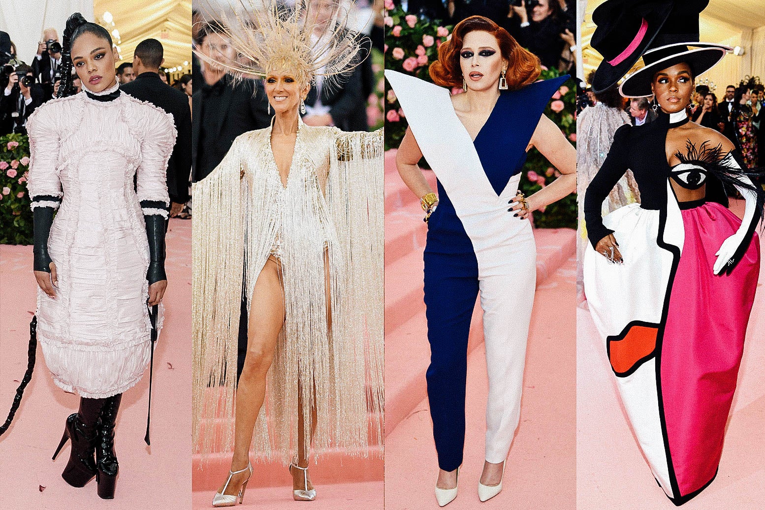 Tessa Thompson, Celine Dion, Natasha Lyonne, and Janelle Monáe.