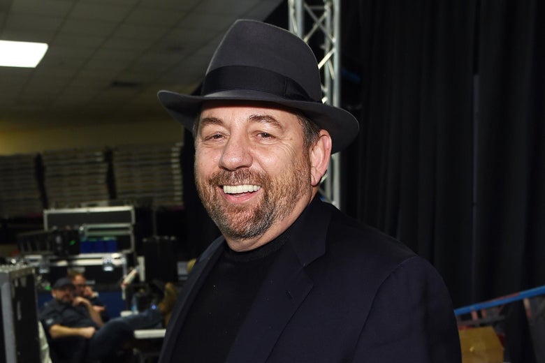 NEW YORK, NY - DECEMBER 12:  President and CEO of Cablevision Systems Corporation and Executive Chairman of The Madison Square Garden Company, James Dolan poses backstage at iHeartRadio Jingle Ball 2014, hosted by Z100 New York and presented by Goldfish Puffs at Madison Square Garden on December 12, 2014 in New York City.  (Photo by Jamie McCarthy/Getty Images for iHeartMedia)