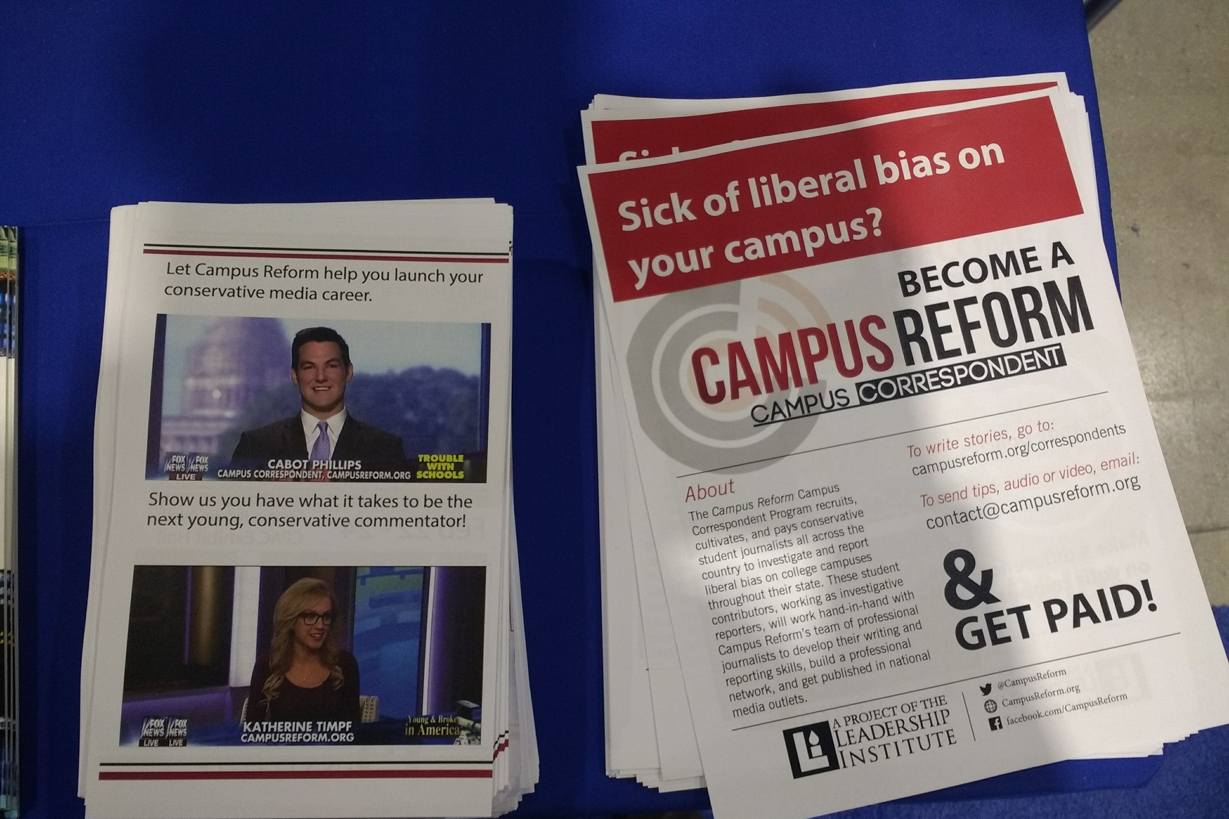 Campus Reform is a group that catalogues supposed instances of political correctness run amok, and, evidently, trains aspiring conservative pundits.