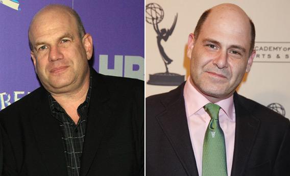 'The Wire' creator David Simon (L) and 'Mad Men' creator Matthew Weiner (R).