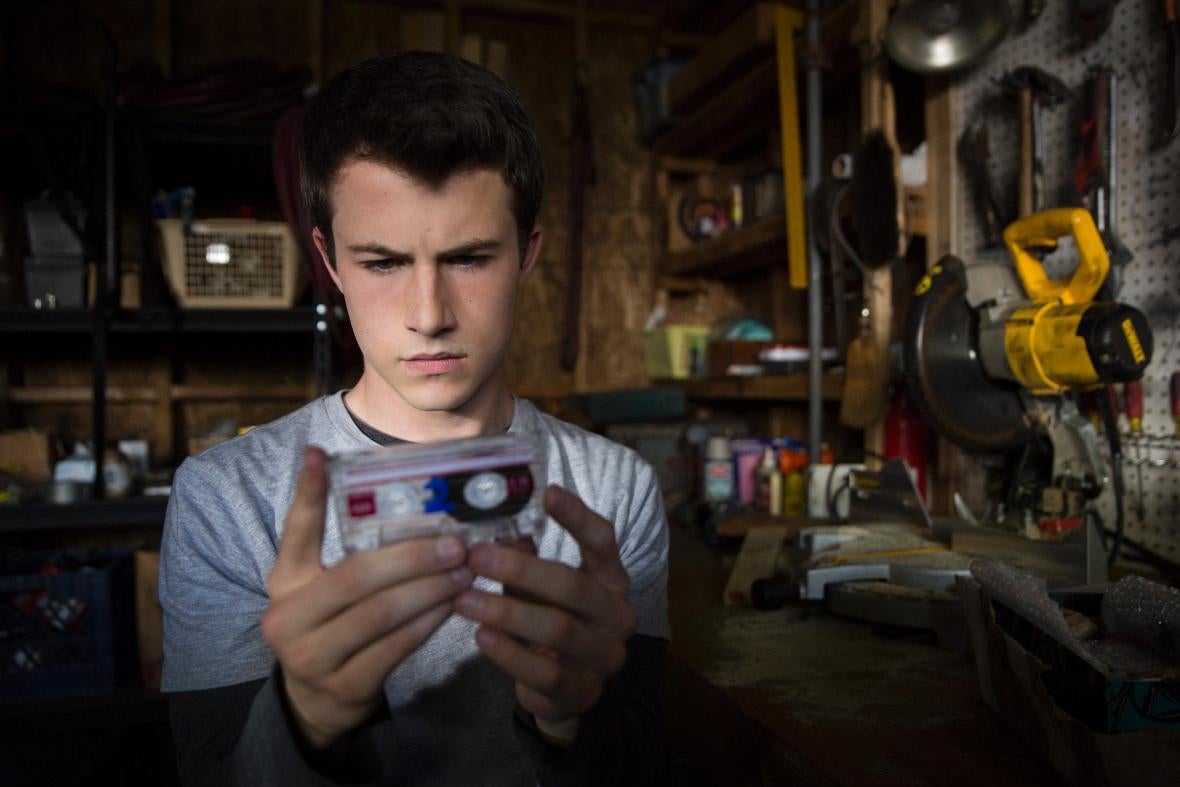 Dylan Minnette as Clay in 13 Reasons Why.