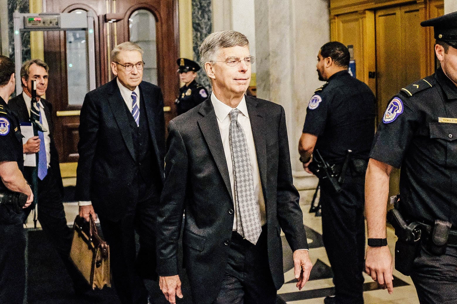 Bill Taylor leaves Capitol Hill.