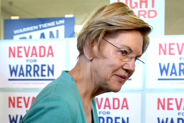 Elizabeth Warren: Nevada voters couldn’t quite decide to vote for her.