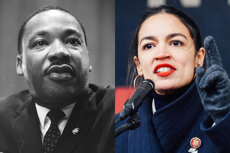 Martin Luther King Jr., Alexandria Ocasio-Cortez.