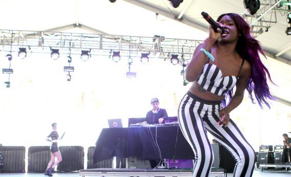 Azealia Banks performs at Coachella