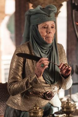  Diana Rigg plays Lady Olenna Redwyne in Game of Thrones.