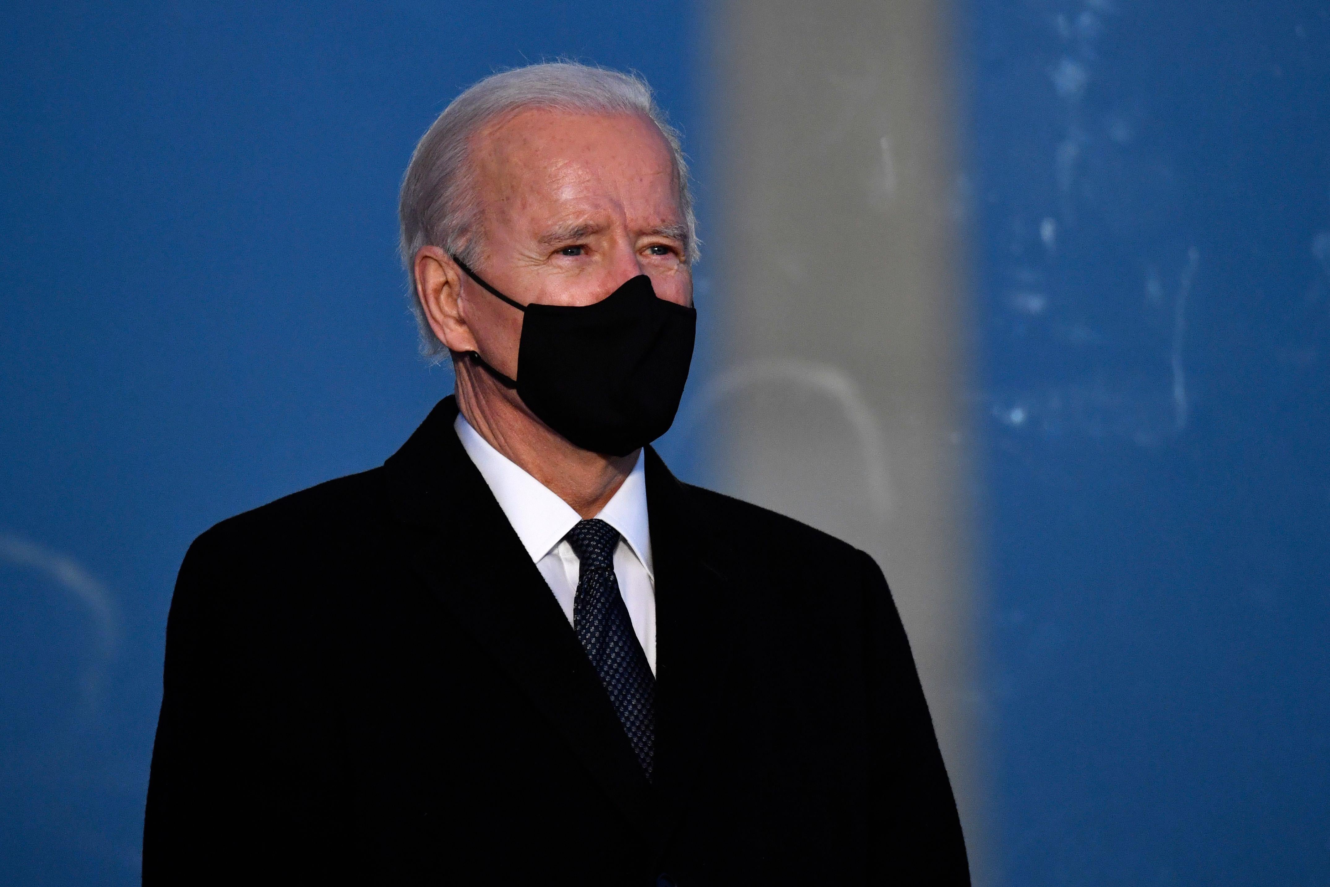 Biden in a mask