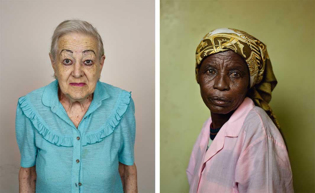 Left: Rina Veldsman, Monte Rosa Old Age Home, Cape Town, 2013 Right: Mimi Afrika, Wheatland Farm, Graaff-Reinet, 2013