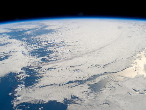 Pavlof volcano from space