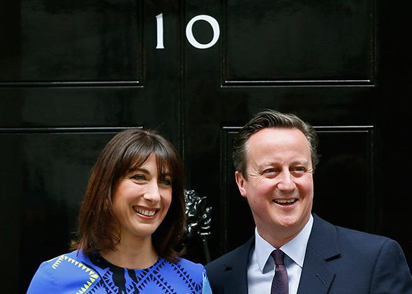 Britain's Prime Minister David Cameron after winning the election.