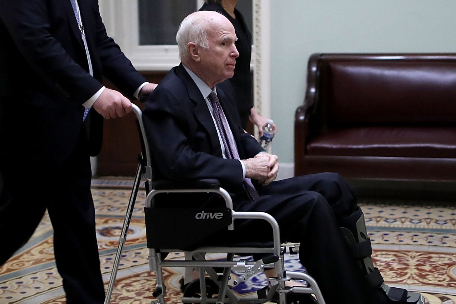 John McCain still received medical treatment. It just wasn't curative.