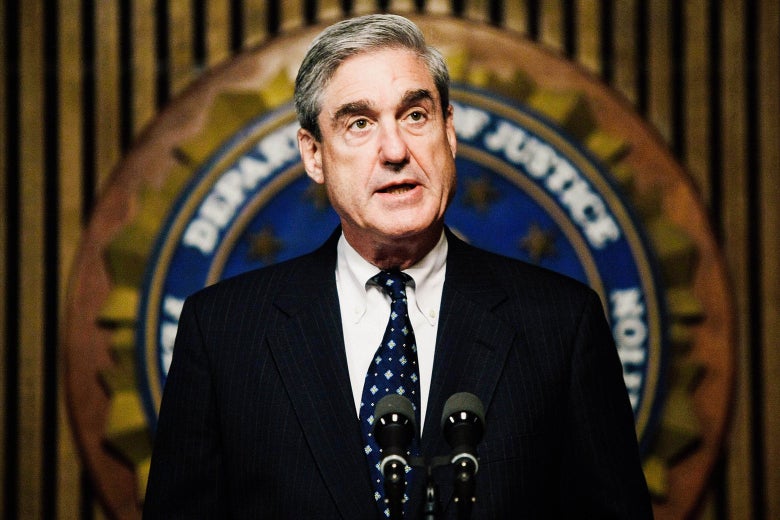Robert Mueller speaks during a news conference at the FBI headquarters June 25, 2008