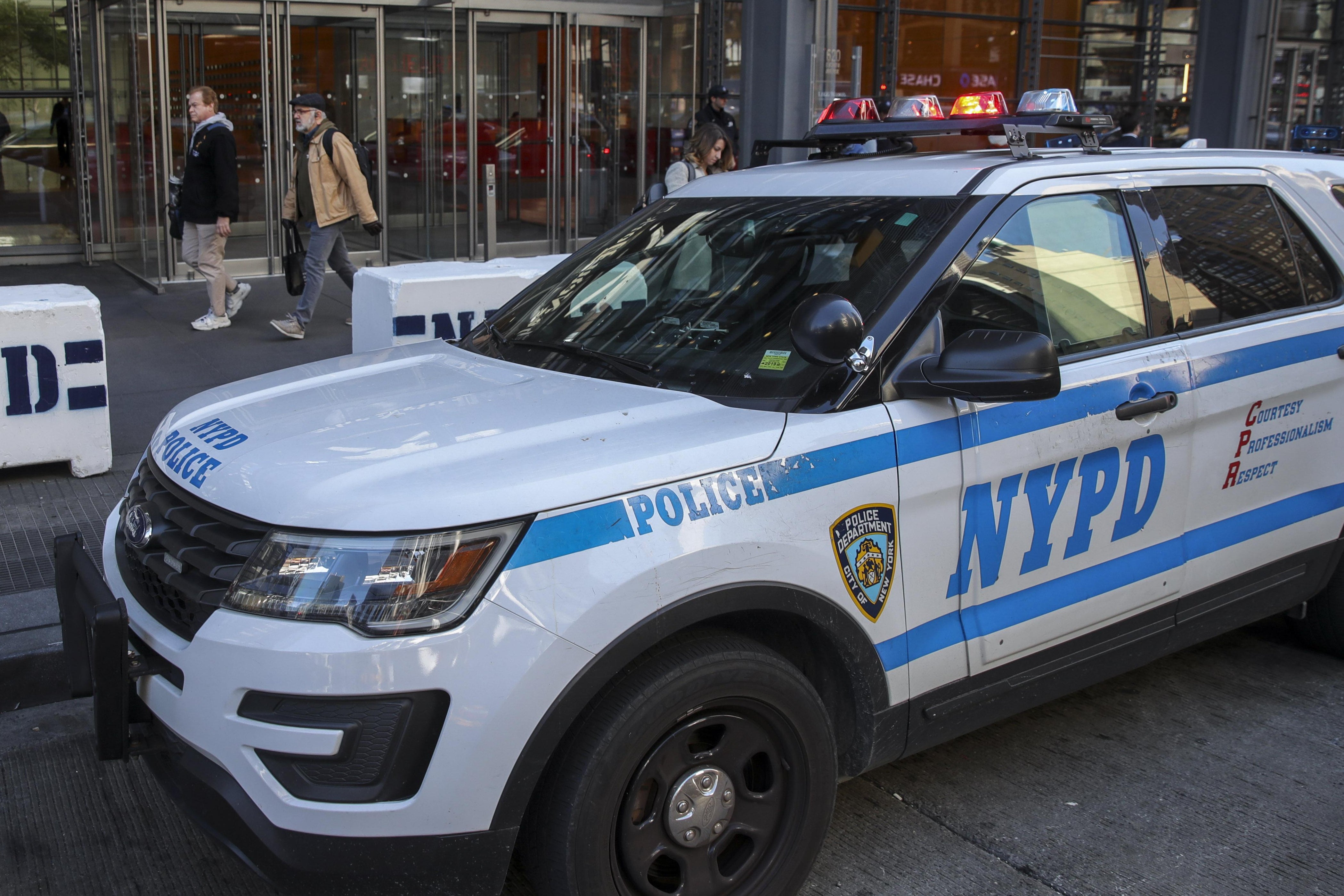 A NYC police vehicle 