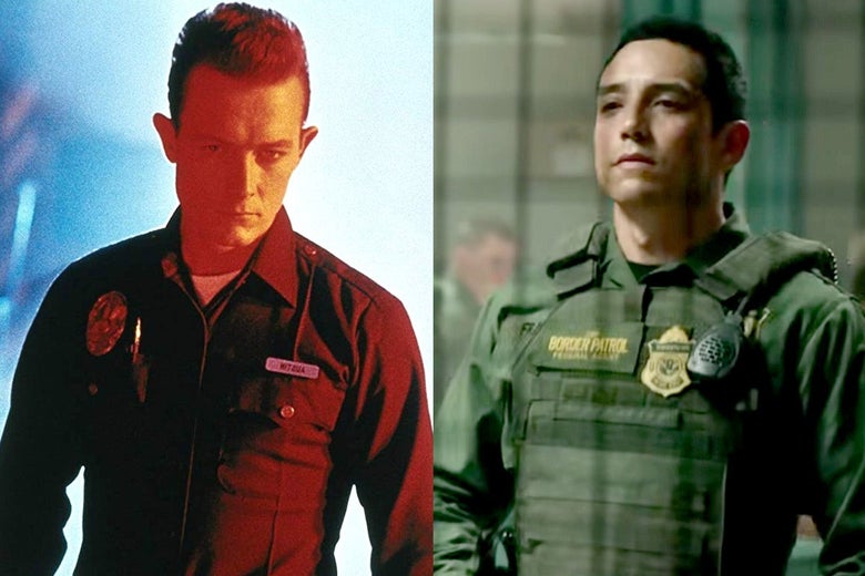 Richard Patrick in Terminator 2: Judgment Day and Gabriel Luna in Terminator: Dark Fate.