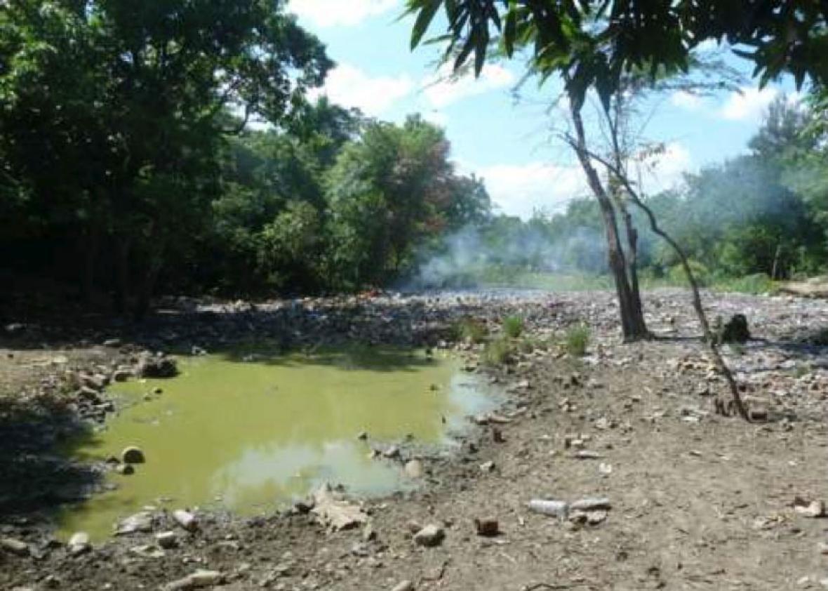 A pool of U.N. peacekeepers’ feces, across the street from the base and a few yards from Haiti’s most important river system.