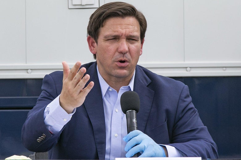 Florida Gov Ron Desantis Cannot Grant Health Care