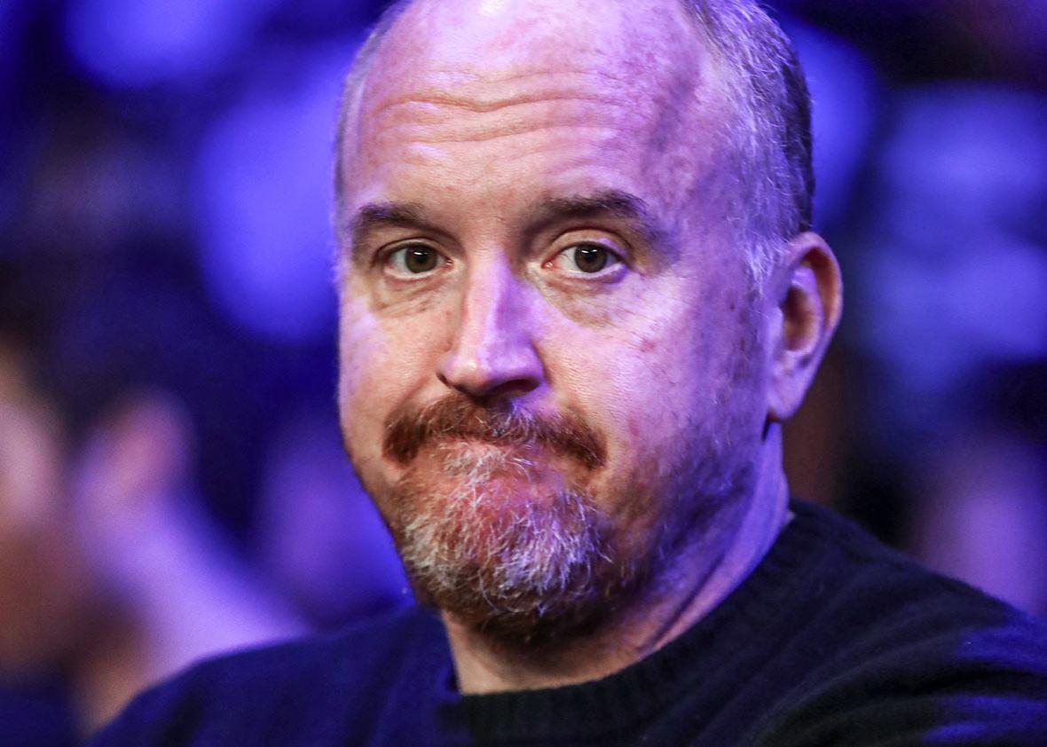 Comedian Louis CK at Madison Square Garden on March 18, 2017 in New York City.