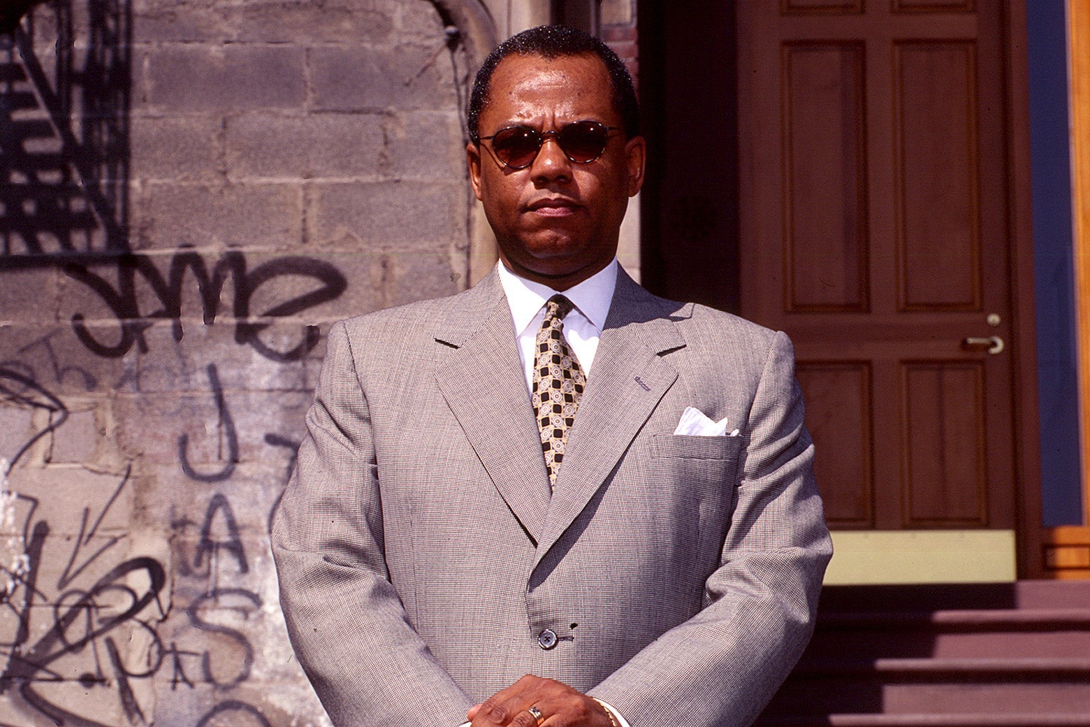 The Rev. Dr. Calvin Otis Butts III poses in Harlem, New York, in the 1990s.