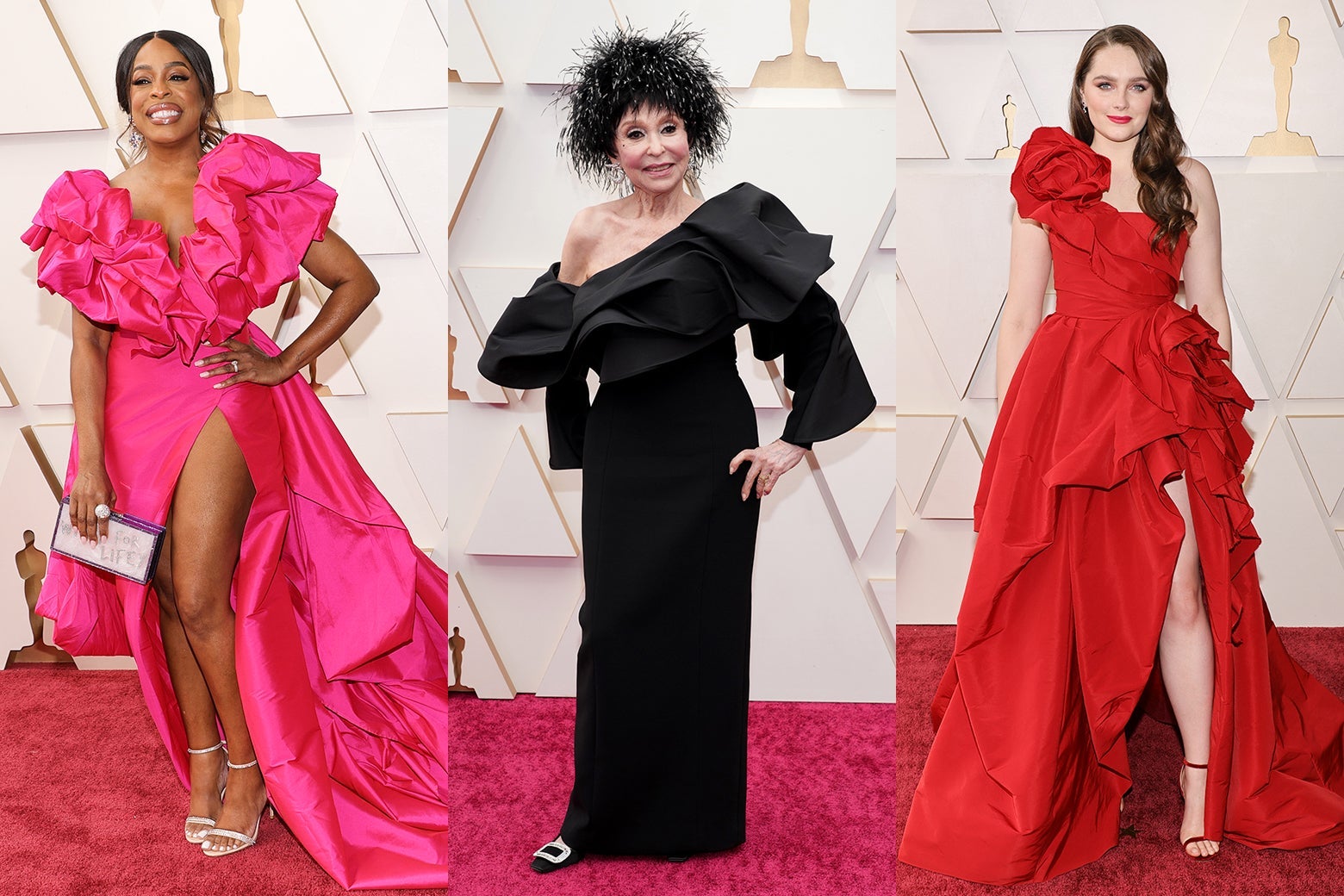 Celebrities Brought a Little Extra Red to the Oscars Red Carpet -  Fashionista