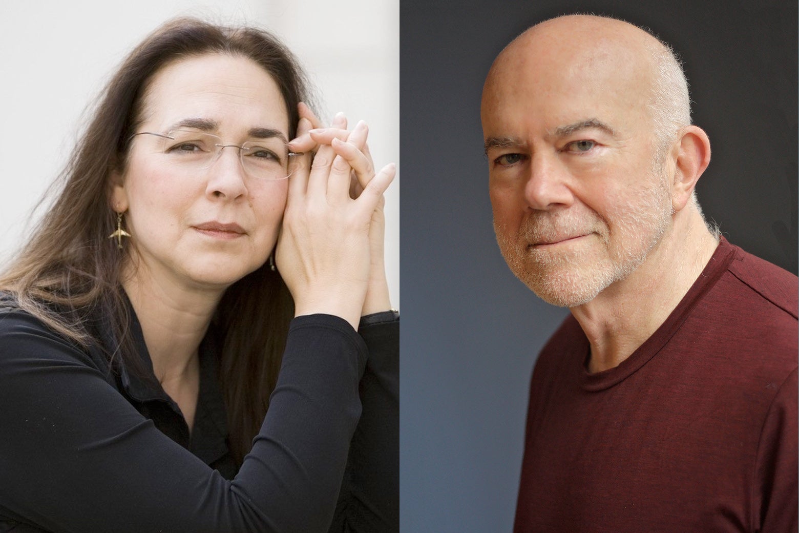 Lorrie Moore and Bill Buford.