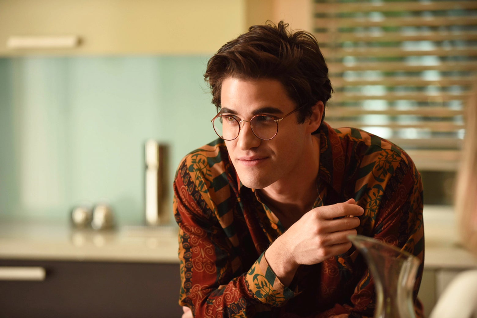 Darren Criss as Andrew Cunanan in The Assassination of Gianni Versace: American Crime Story. Jeff Daly/FX