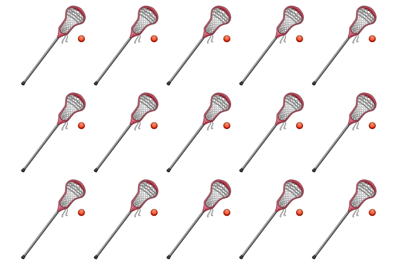 Lacrosse emojis.