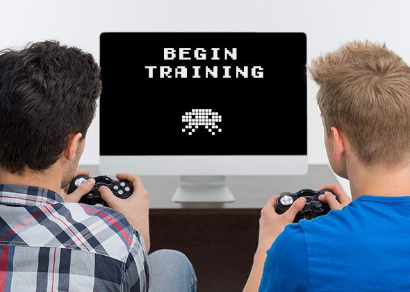 Video games on-th-job training