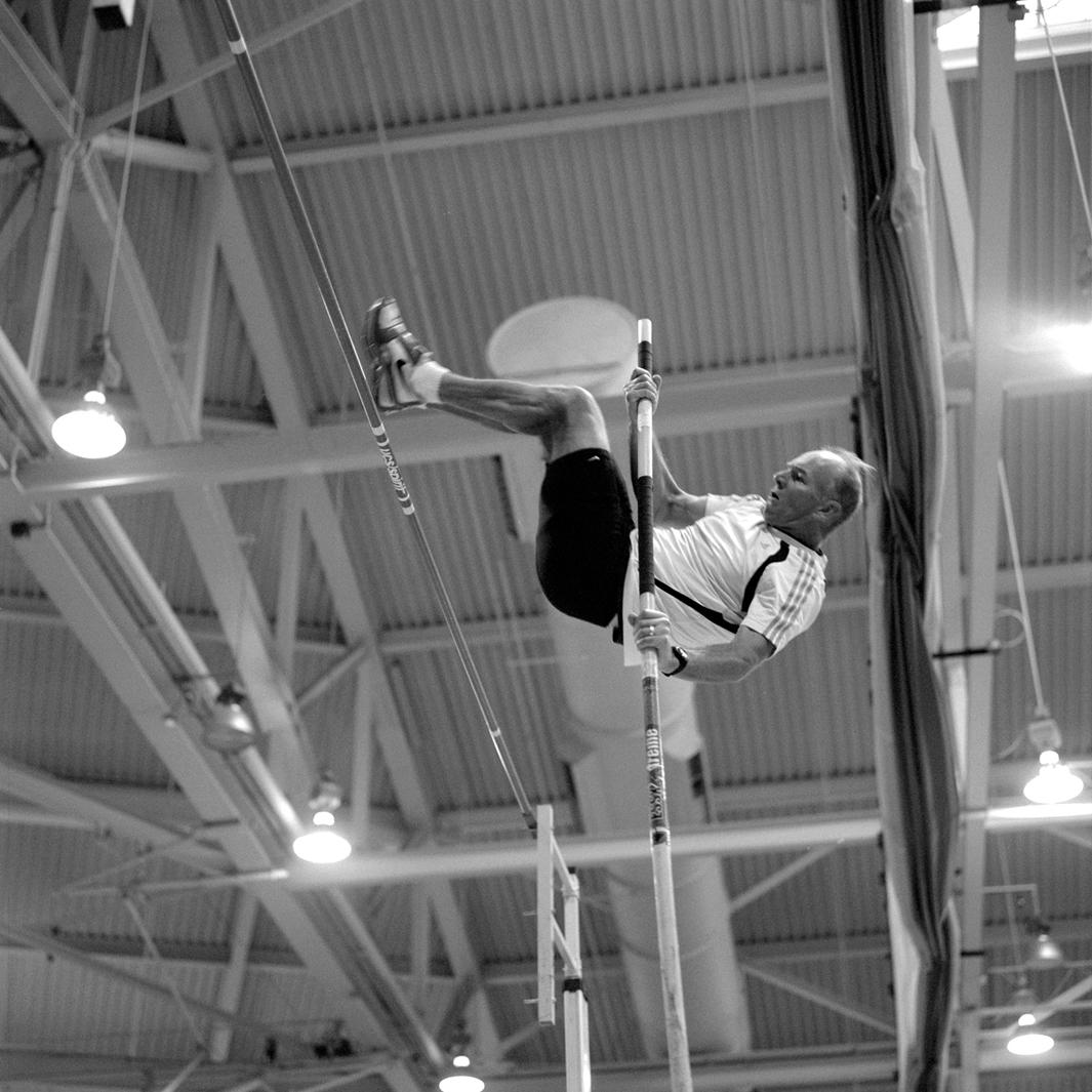 Pole vaulter. 2008 USA Master's Indoor Track & Field Championships in Boston, Massachusetts. March, 2008.