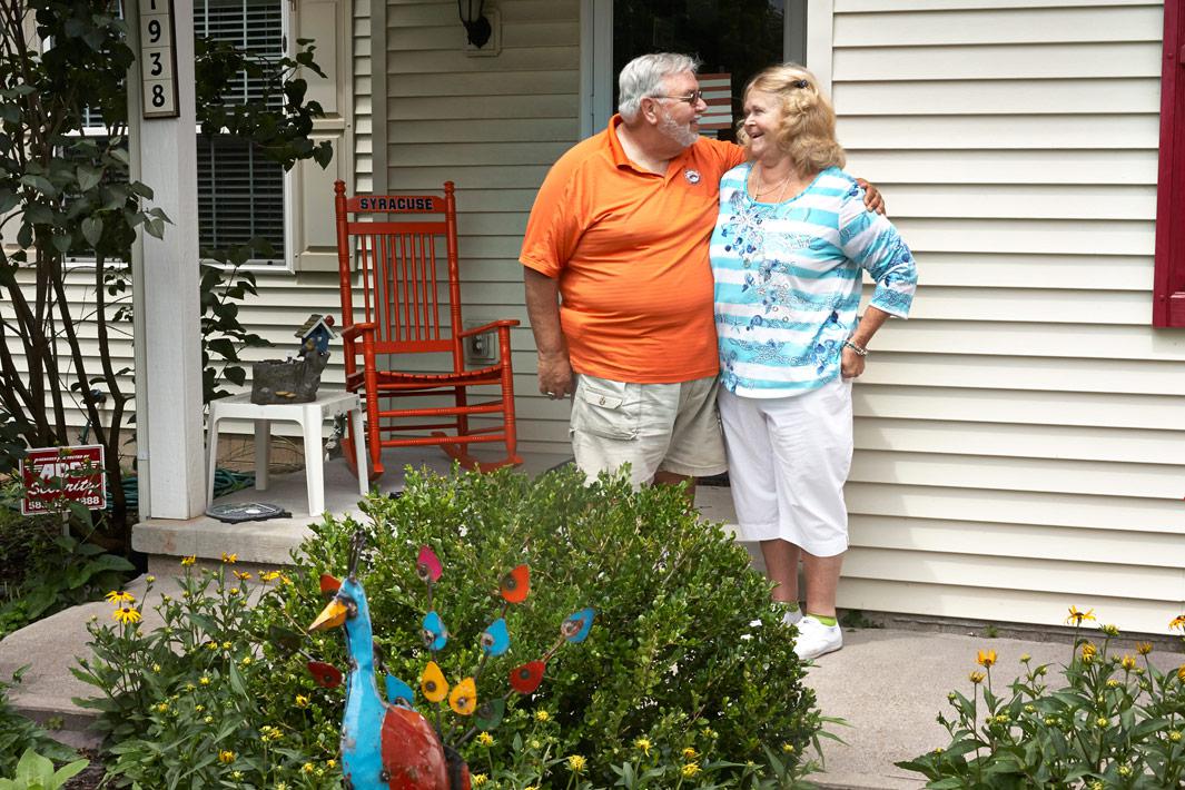 Donna and Jesse, AOL Chat  Donna doesn’t remember which AOL chat room she met Jesse in back in 1997. But, she does remember his screen name. “It had ‘47 in and I thought maybe he’s around the same age as me because my birthday is in June of ‘47. That’s why I said hello.” They were the same age. The now 66 year olds spoke over email and phone for about 5 months. “We decided to meet at the mall in Syracuse. I figured that was pretty safe.”D