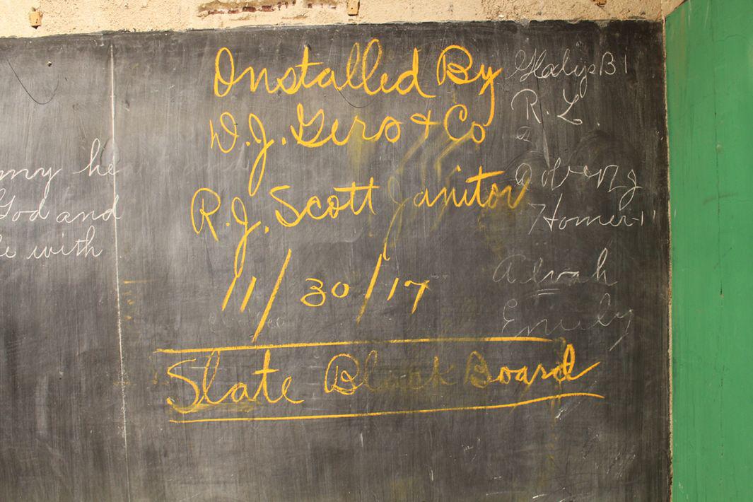 School Scrambles To Preserve Newly Discovered Chalkboards From 1917 : NPR