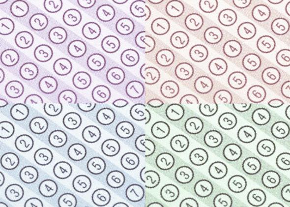 Standardized test bubbles