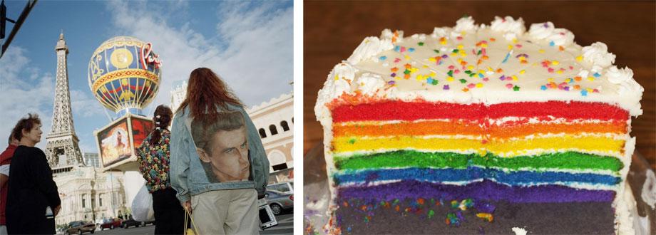 Left: LAS VEGAS—Rainbow cake. Right: ATLANTA—2010. Both from Life's a Beach (Aperture, 2012).