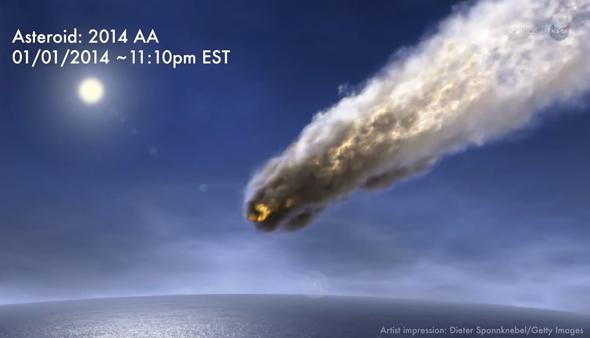 asteroid 2014AA