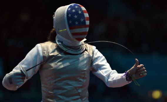 Natalia Sheppard: She put a Union Jack on her fencing mask, and it looks  amazing.