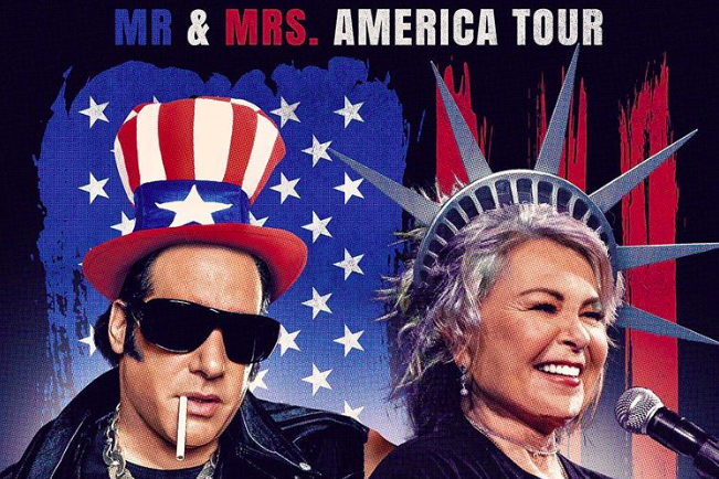 Andrew Dice Clay and Roseanne Barr "Mr. and Mrs. America" tour poster