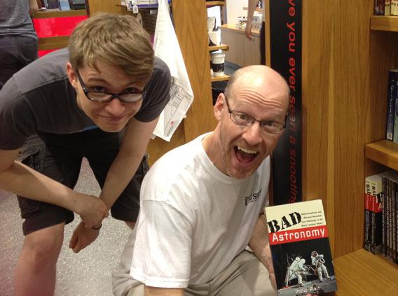 Charlie McDonnell and The Bad Astronomer in London