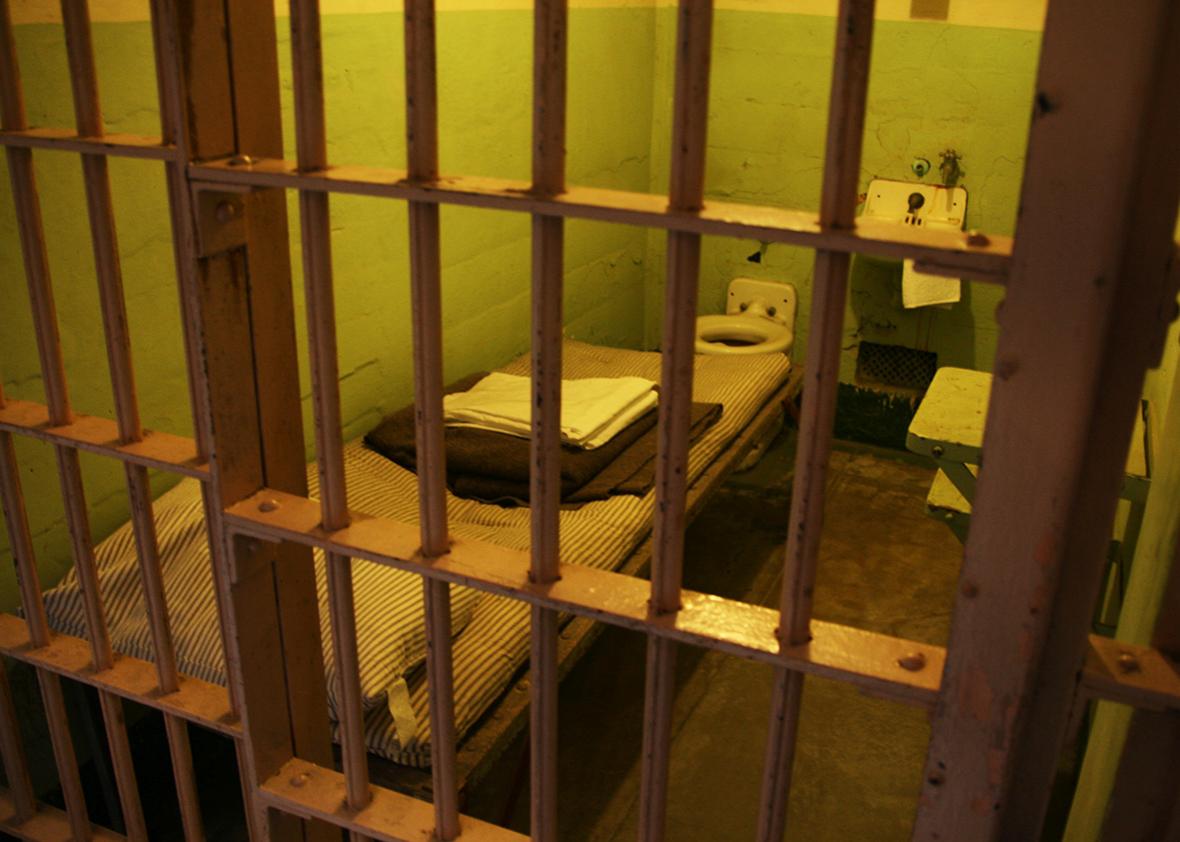 prison cell. 
