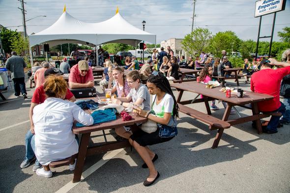 The Village of Brown Deer "Eat & Greet on the Street" festival o,The Village of Brown Deer "Eat & Greet on the Street" festival on Saturday June 4, 2016.