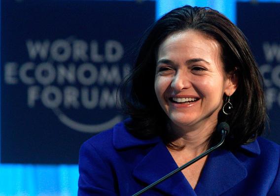 Facebook's Chief Operating Officer (COO) Sheryl Sandberg attends a session at the World Economic Forum (WEF) in Davos, January 27, 2012. 