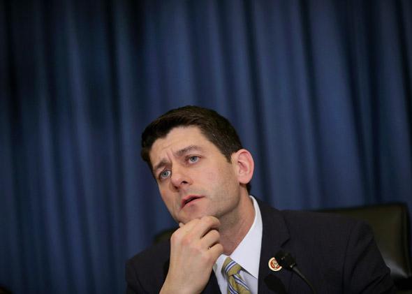House Budget Committee Chairman Paul Ryan (R-WI) questions Congressional Budget Office Director Douglas Elmendorf.