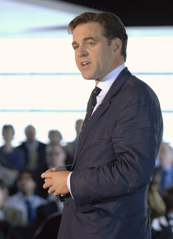 Niall Ferguson, a British historian, addresses the financial collapse of 2008 at the Newseum in Washington, October 1, 2009.