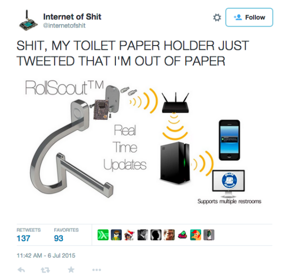 Twitter account Internet of Shit mocks ridiculous internet of things ...