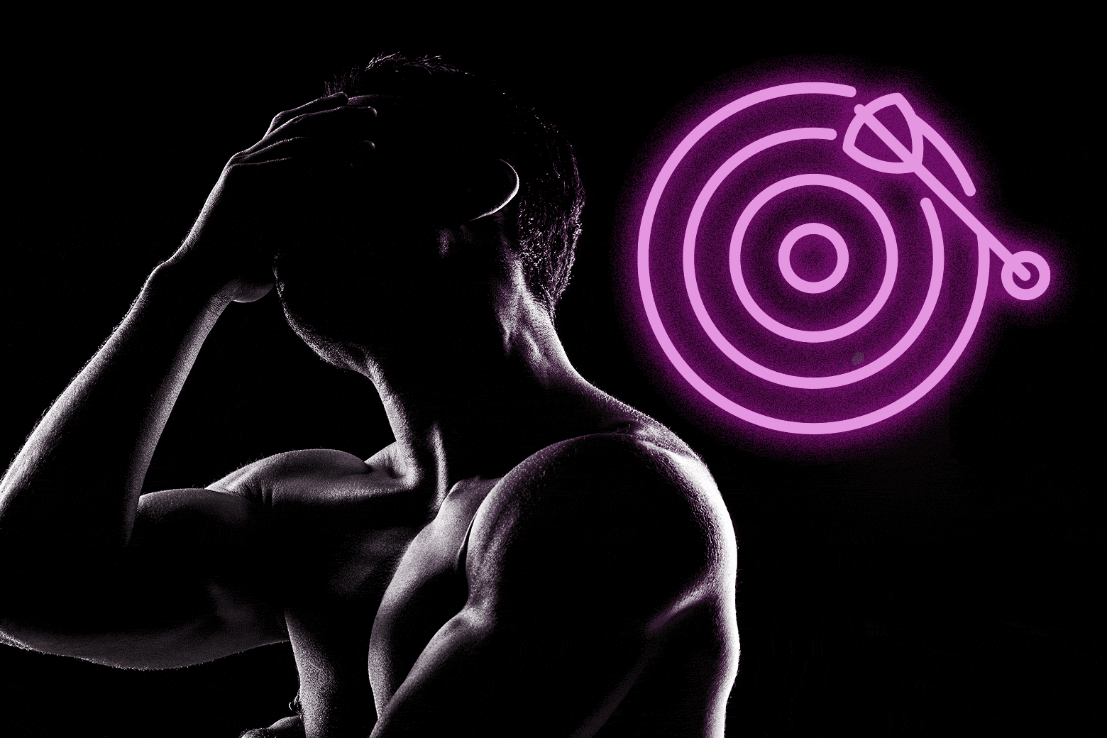 Man covering his eyes with his hand.