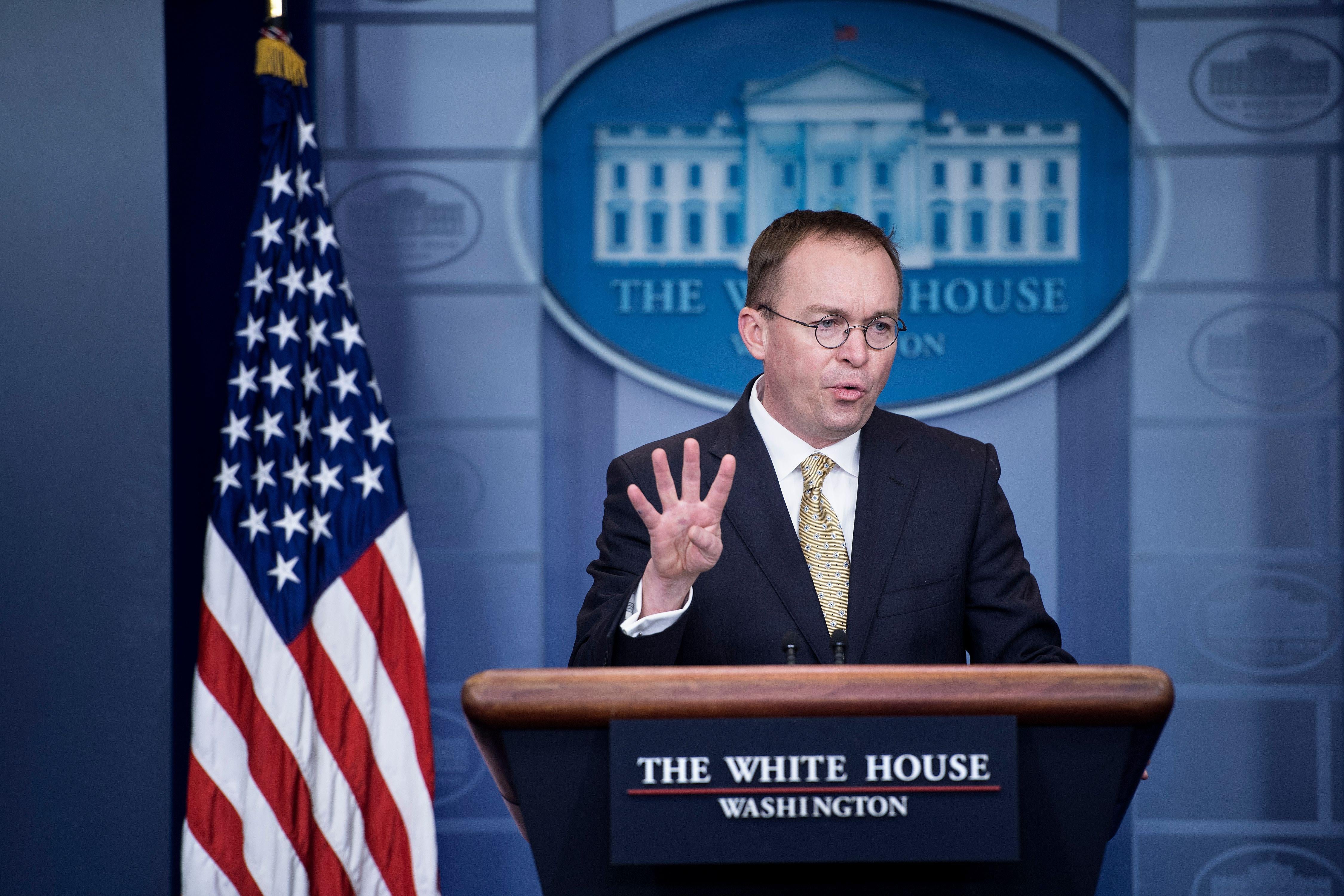 Mick Mulvaney, Trump's budget chief, took over the Consumer Financial Protection Bureau in November. 