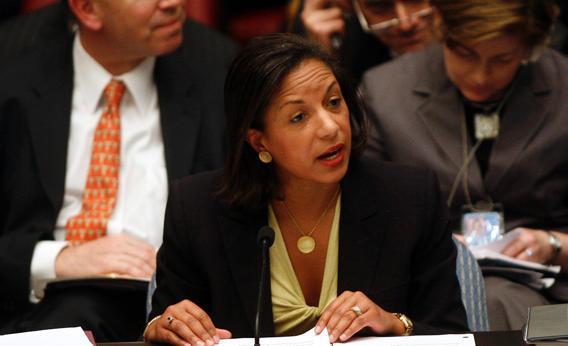 U.S. Ambassador to the U.N. Susan Rice speaks during a Security Council meeting on the situation in the Middle East at the United Nations headquarters in New York May 11, 2009.