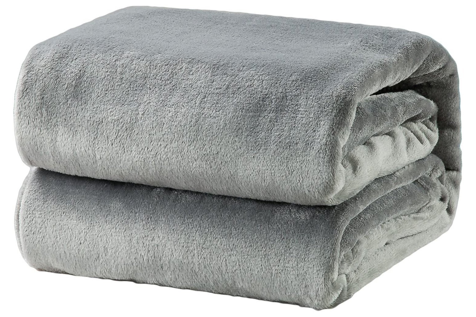 Folded fleece blanket