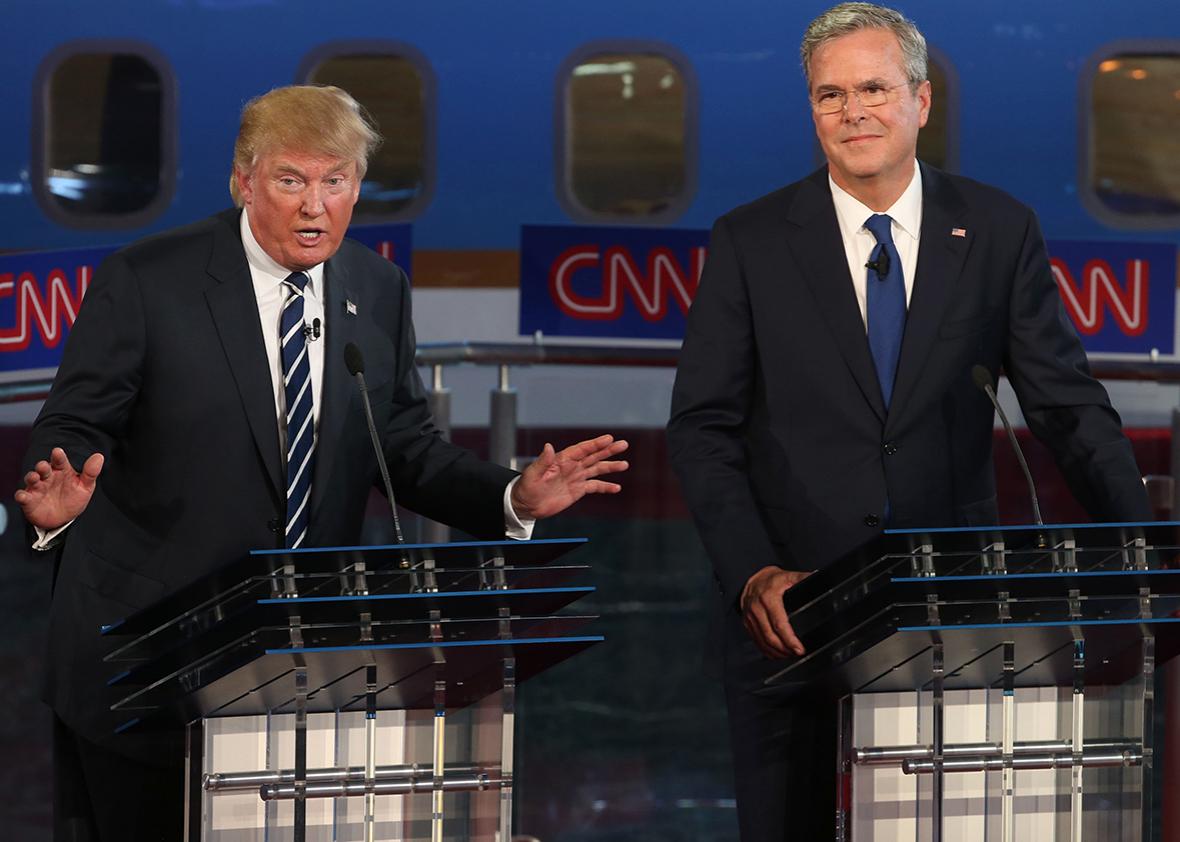 Jeb Bush, Donald Trump Debate September 2015.