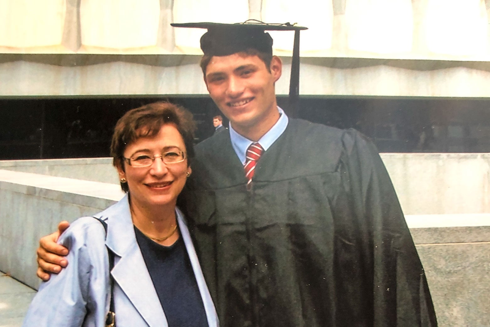 The author and his mother.