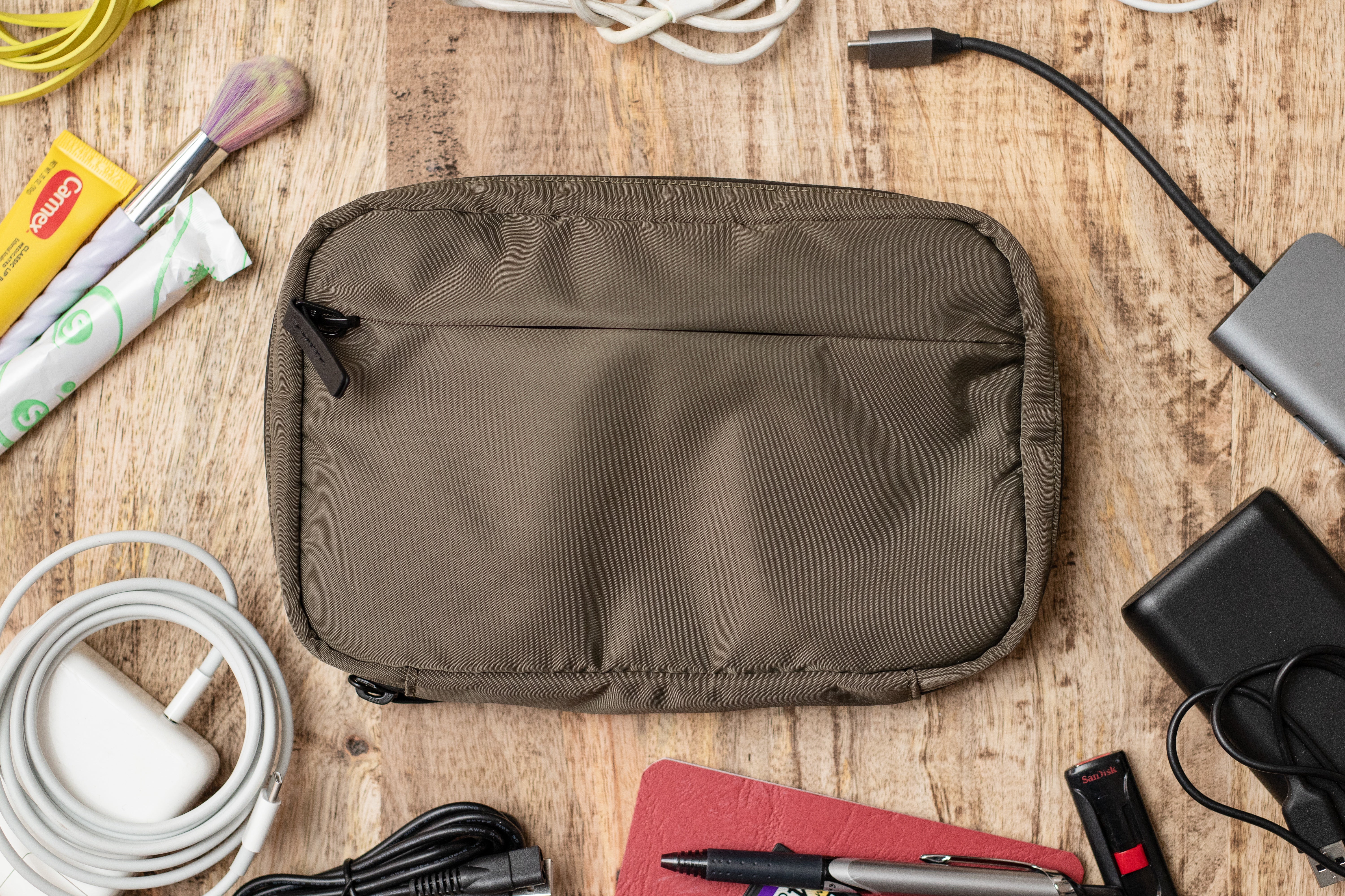 Multi Pocket Organizer Insert Bag Felt Cloth Zipper Cosmetic Storage Bag  Lightweight Portable Inner Travel Storage Bag, Don't Miss These Great  Deals