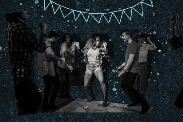 People dancing at a party